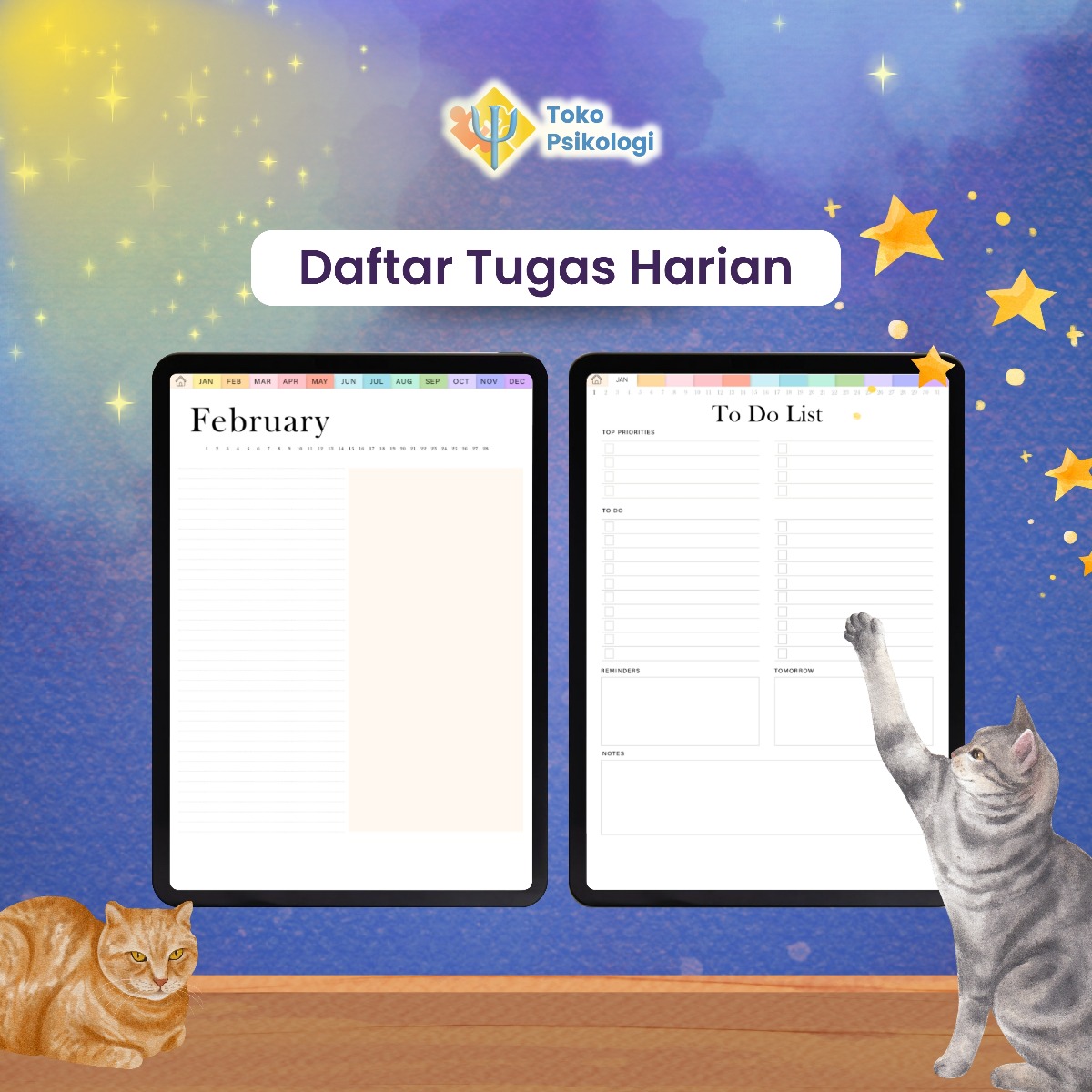 Daftar Tugas Harian | Toko Psikologi